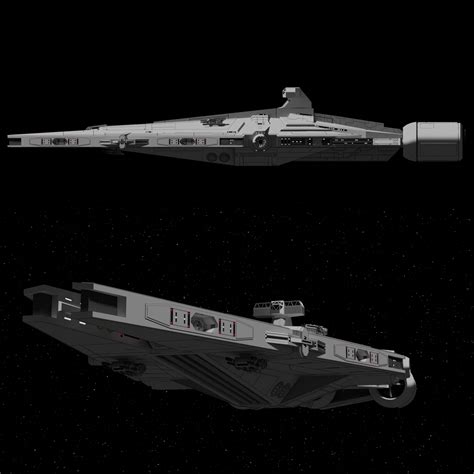 Arquitens Class Cruiser Star Wars Fan Art Cgtrader