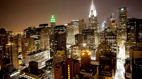 Free stock video - Manhattan view night