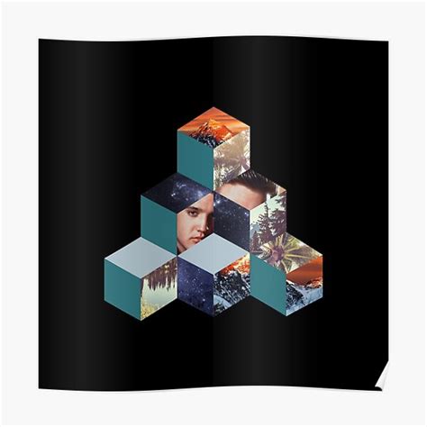 Cubes Collage Poster By Bananenbunker Redbubble