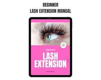 Editable In Canva Lash Extension Manual Template Lash Manual