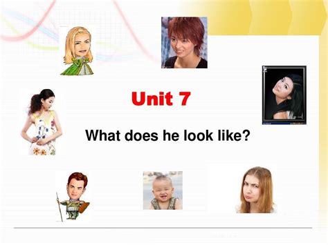 Unit What Does He Look Like Word