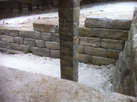 Armour Stone Walls Stoneworks Landscape Construction