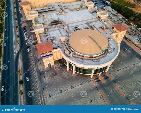 Ras Al Khaimah Mall Across The Corniche Towards The Mountains Editorial