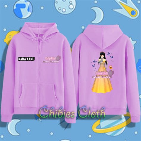 Jual Jaket Zipper Anak Perempuan Karakter Sakura Selfi Cantik Game