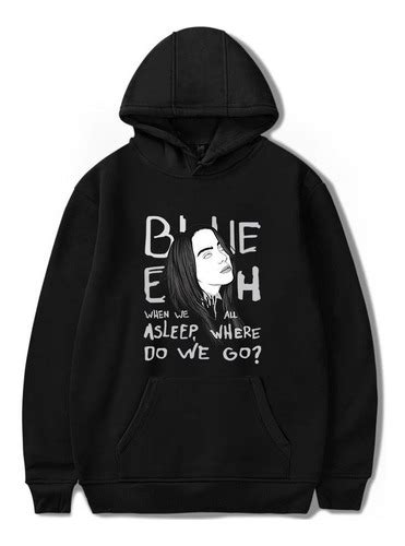 Blusa Moletom Cantora Billie Eilish Letra Musica Canguru Parcelamento