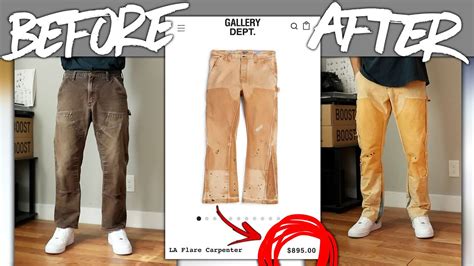 DIY Custom GALLERY DEPT LA Flare Carpenter Pants JULIUS YouTube