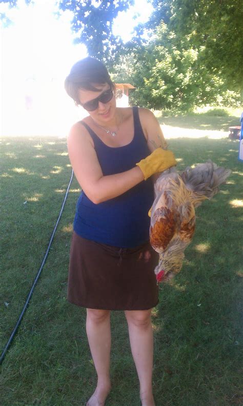 Woman Slaughtering Chickens Telegraph