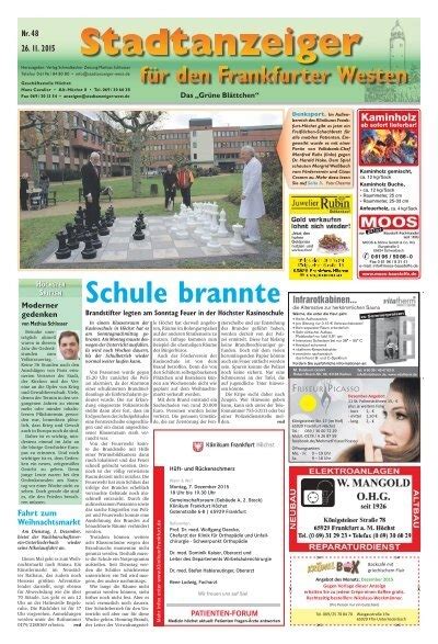 Stadtanzeiger F R Den Frankfurter Westen