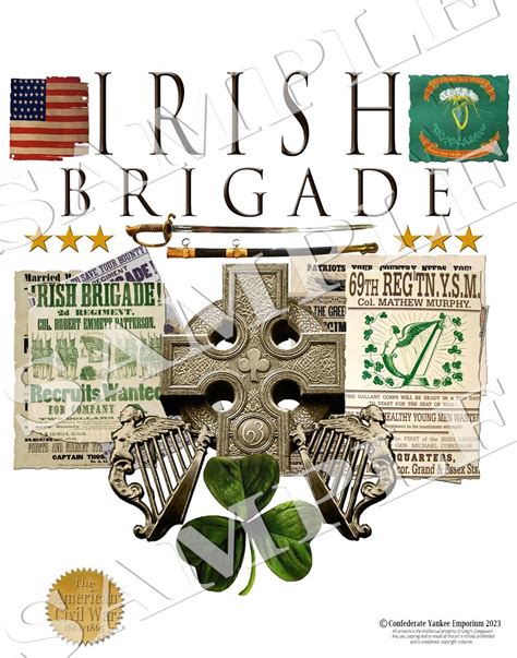 Irish Brigade Monument Gettysburg Pa American Civil War Themed Art Print Ebay