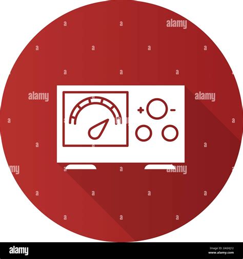 Tattoo Power Supply Flat Design Long Shadow Glyph Icon Vector