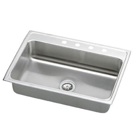 Elkay Lustertone In Drop In Bowl Gauge Stainless Steel Sink