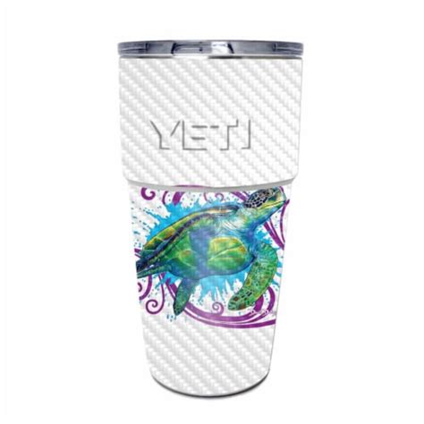 MightySkins CF YEPINT16SI Sea Turtle Splash Carbon Fiber Skin For Yeti