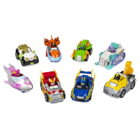 Paw Patrol True Metal Mighty Pack Of 8 Collectible Die Cast Vehicles