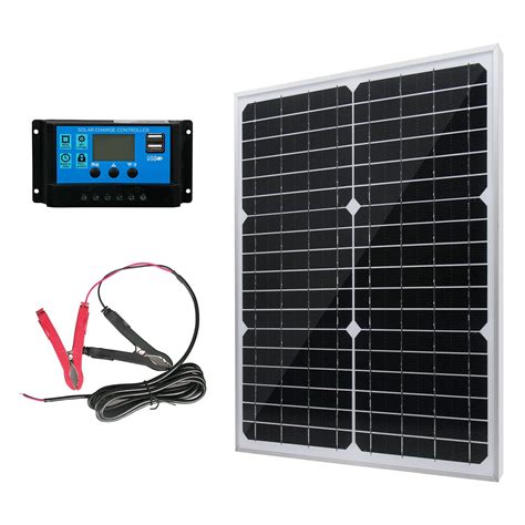 Buy W V Solar Panel Battery Charger Kit Watt Volt