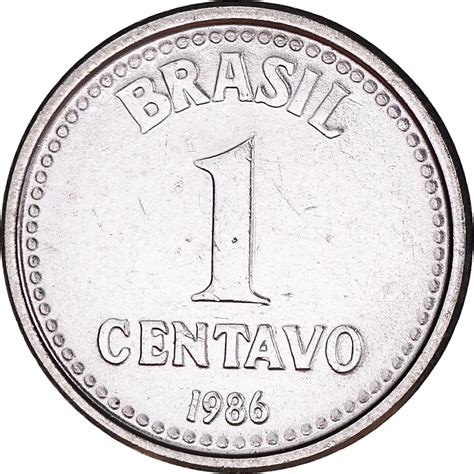 Coin Brazil Centavo 1986 Stainless Steel KM 600 South American