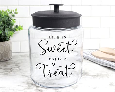 Life Is Sweet Svg Enjoy A Treat Svg Cookie Jar Svg Funny Etsy