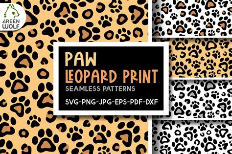 Real Leopard Paw Print