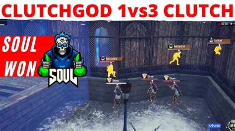 Soul Won Pmco Finals Match 3 ClutchGod 1vs3 Clutch Mortal Op