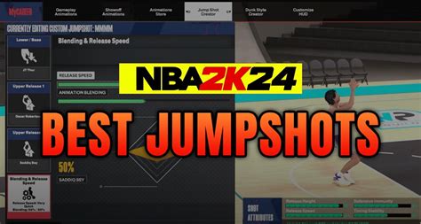 NBA 2K24 Best Jumpshots For 60 70 75 85 90 3PT Rating Builds Next