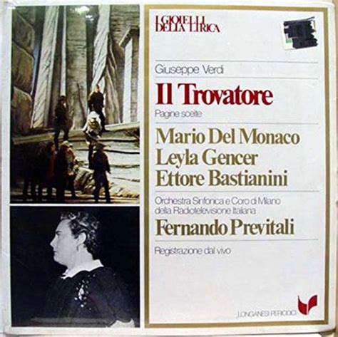 Amazon FERNANDO PREVITALI VERDI IL TROVATORE Vinyl Record CDs Vinyl