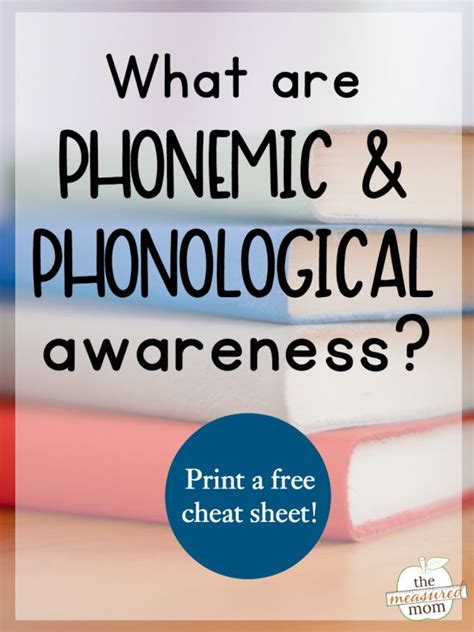 Free Phonological And Phonemic Awareness Cheat Sheet By Clever