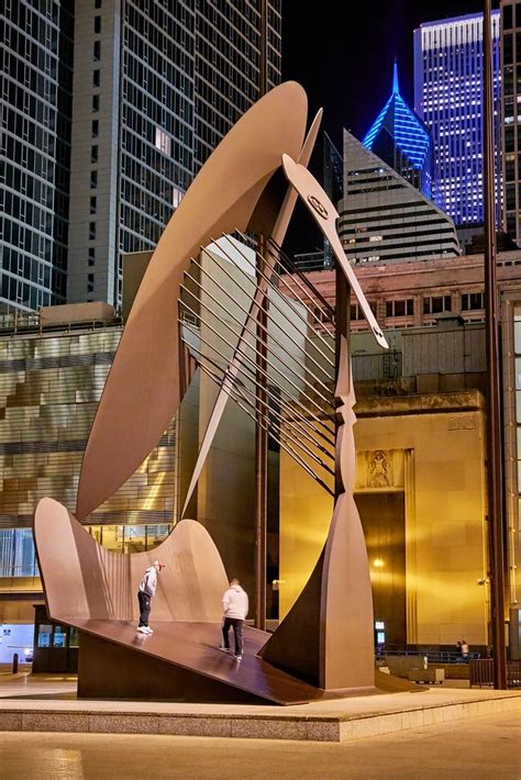 Night View At Daley Plaza Brian Kay Flickr