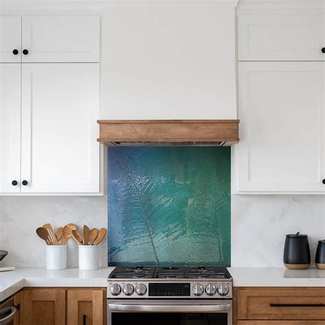 Hand Crafted Slumped Glass Splashback 600 X 750 Wellingtonsplashback