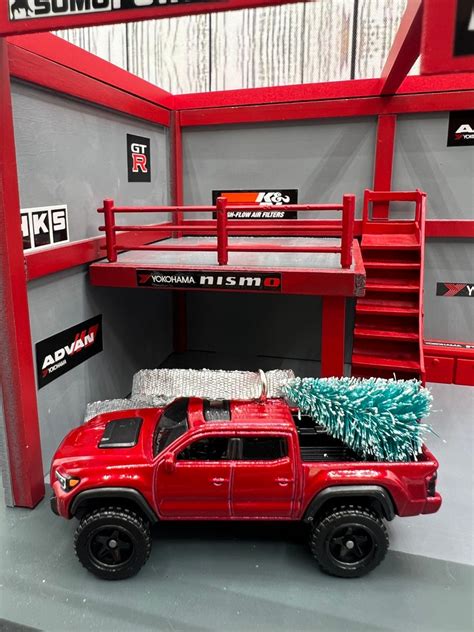 Custom Made Hot Wheels Ornaments Red Toyota Tacoma With Etsy