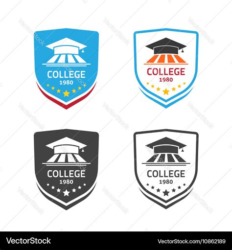 University emblem concept of school crest Vector Image