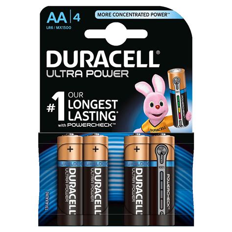 Duracell Ultra Power AA par 4 Pile chargeur LDLC Muséericorde