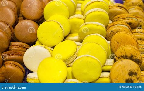 Circular Cake Macaron Or Macaroon Stock Photo Image Of Cake Eating