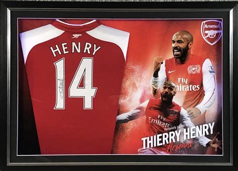 Framed Thierry Henry Signed Arsenal Football Shirt | Gold Star Memorabilia