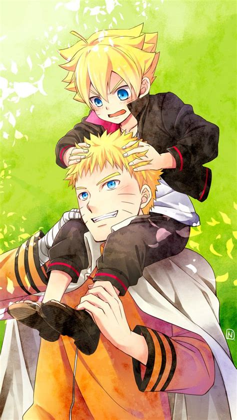 Naruto Uzumaki Boruto Uzumaki Naruto Carry Bandaged Hand ♡n A R U