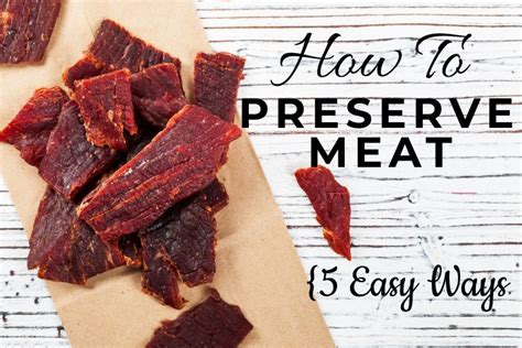 How To Preserve Meat Easy Ways Best Ways To Preserve Meat