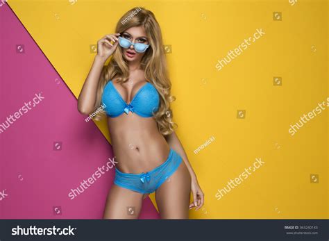 Sensual Blonde Woman Perfect Body Posing Stock Photo 363240143 Shutterstock