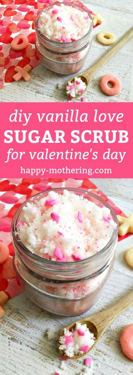 Diy Vanilla Valentines Day Sugar Scrub Sugar Scrub Homemade Diy