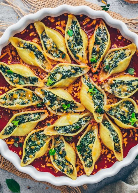 Vegan Stuffed Shells With Spinach Cream Bianca Zapatka Recipes