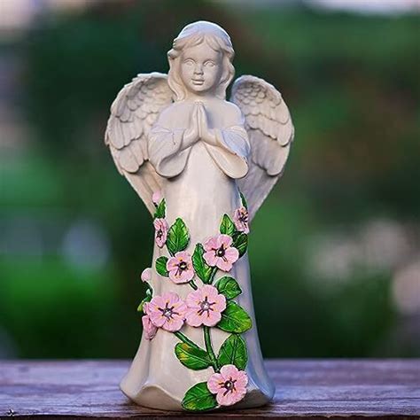 Garden Angel Outdoor Statue Sculpture Solar Garden D Cor Christmas