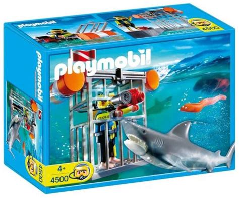 Playmobil City Action 4500 Pas Cher Plongeur Avec Requin