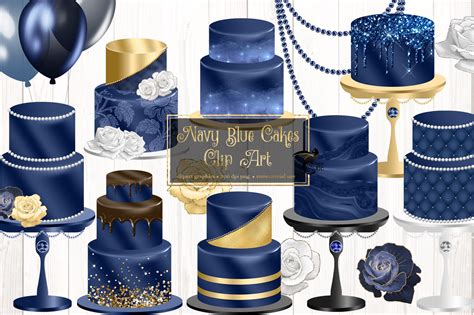 Blue Wedding Cake Clip Art