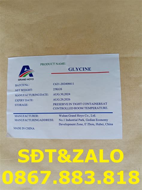 Chất điều Vị Glycine Sử Dụng Cho Ngành Công Nghiệp Kdcchemical