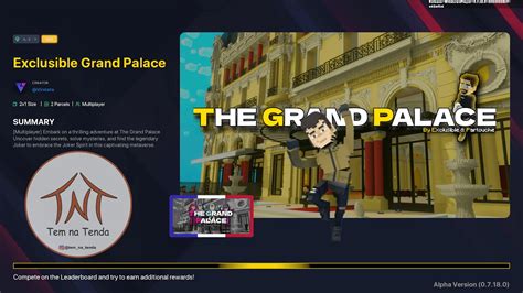 The Sandbox Special Event All Quest Exclusible Grand Palace