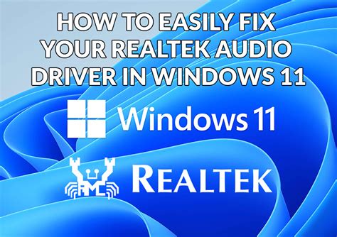 How To Repair Realtek Audio Drivers On Windows 11 Ghacks Tech News