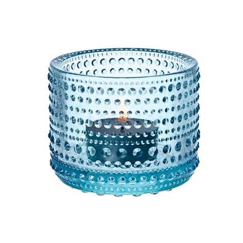 Iittala Kastehelmi Tealight Candleholder Mm Light Blue Pre Used