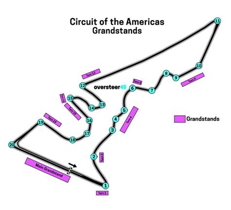 Cota Turn Bleachers Grandstand View Guide Seating Chart