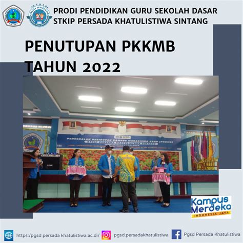 Penutupan Pkkmb Tahun Program Studi S Pendidikan Guru Sekolah