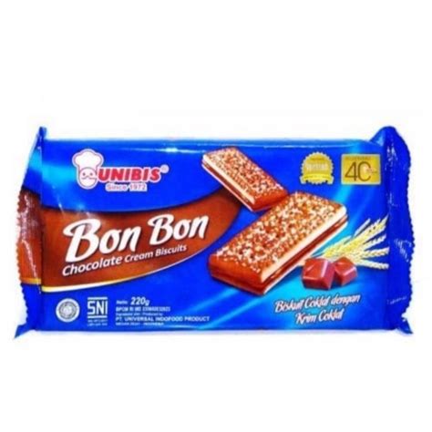 Jual Uinibis Bon Bon Chocolate Cream Biscuit 200gr﻿﻿ Biskuit Coklat