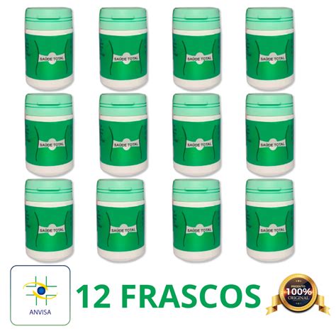 Kit 12 Frascos Suplemento Saúde Total Harp 15 Capsulas 100mg Original