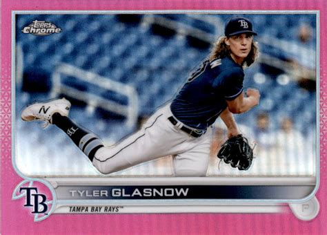 2022 Topps Chrome 152 Tyler Glasnow Pink Refractor Tampa Bay Rays EBay