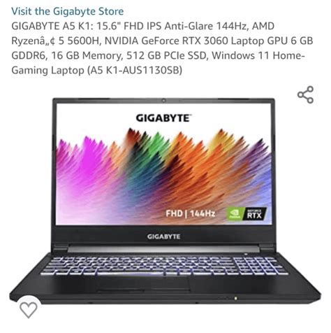 Gigabyte A5 K1 thoughts : r/GamingLaptops